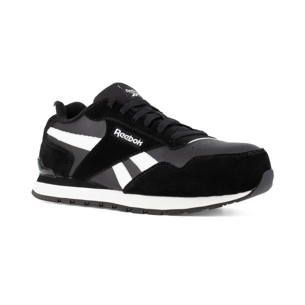 New Reebok Harman Work‎ Sneaker Black White Slip Resistant Men 7